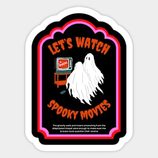 Let's watch spooky movies Sticker